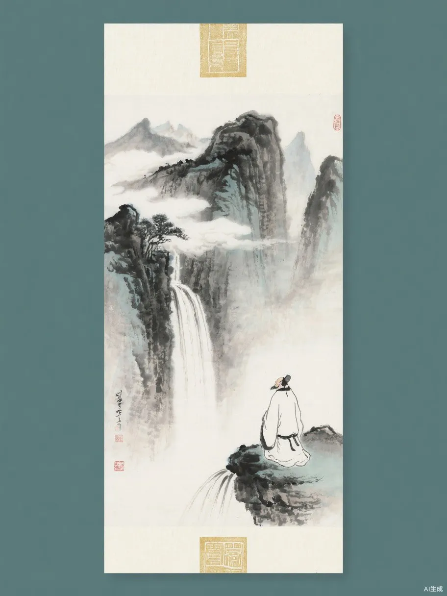 山水水墨画作